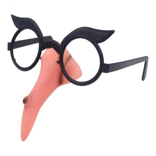 Hexennase mit brille - mit, brillen