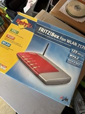 FRITZ!Box 7170 WLAN-Router mit Modem, Rot/Weiß, Inkl. Kabel