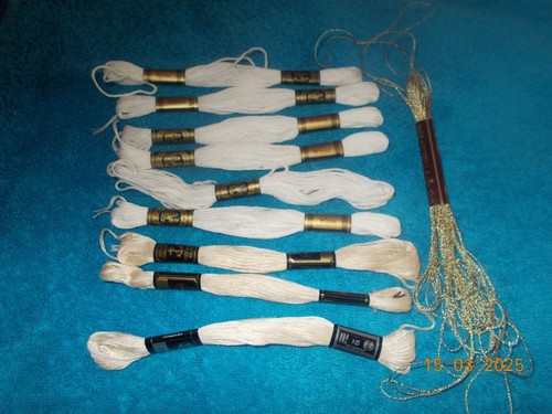 Bund stickgarn weiß - ,