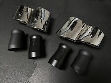 10-14 PORSCHE CAYENNE 7P S / TURBO / GTS -TECHART- EXHAUST TIPS CHROME TAILPIPES