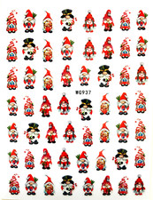 WEIHNACHTEN Nail Art Nagel Sticker selbstklebend Wichtel WG937-2408