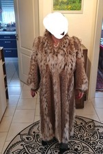 Luchs Pelz Mantel Größe