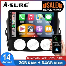 64G Für Mazda MX-5 2005-2014 GPS Navi Autoradio Android 14 Bluetooth RDS CarPlay
