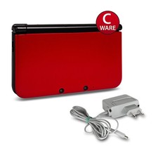 Nintendo 3DS XL Konsole in Rot / Schwarz mit Ladekabel #13C