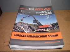 ATLAS 350 MH UMSCHLAGBAGGER  18 SEITEN PROSPEKT/BROSCHÜRE