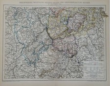 Landkarte Rheinprovinz