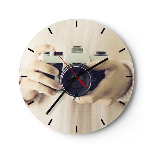 Modern wanduhr 30x30cm rund - modern,