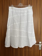 Rock Leinen Weiß Gr Xl 38/40