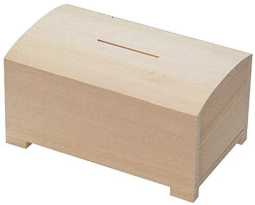 Holzgeldkoffer geld sparen - -,