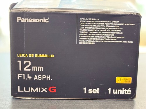 Panasonic lumix 12mm - lumix, f1.4