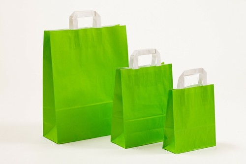 Papiertragetaschen flachhenkel - papiertragetaschen,
