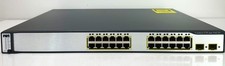 Cisco Catalyst WS-C3750-24PS-S Managed PoE Switch 24x RJ-45 2 Port SFP GbE