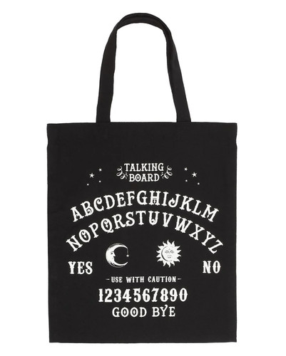 Schwarze gothic stofftasche - schwarze,