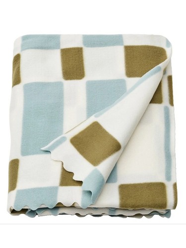 Ikea svartfibbla plaid 120x160 - svartfibbla,