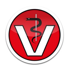 Ø9,5cm Aufkleber Veterinär
