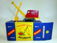 Matchbox Major Pack M4A Ruston Bucyrus maroon/gelb in perfekter "B" Box