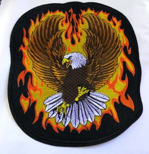 Adler eagle flames aufnäher - adler,