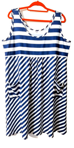 Maritimes sommerkleid 3xl - maritimes,