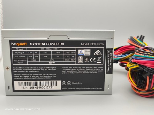 Quiet netzteil 450w - quiet!,