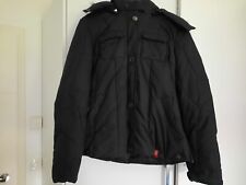 Edc by Esprit Damen Gr. S dicke Winterjacke mit Kapuze schwarz