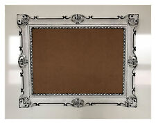 BILDERRAHMEN WEIß SCHWARZ ANTIK BAROCK ROKOKO FOTORAHMEN 90x70 WANDDEKO RAHMEN