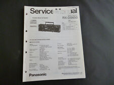 Original Service Manual  Panasonic RX-DS650