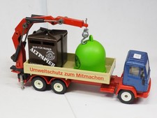 Siku  1:50 Mercedes  Recycling Transporter Mit Ladekran Komplett und TOP