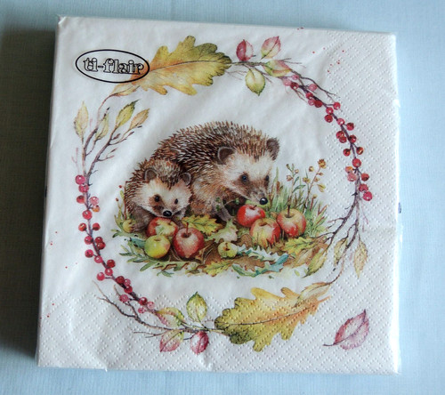 Servietten igel herbst - servietten,