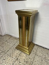 Luxus Tisch Spiegelsäule, Podest Dekosäule Galeriesockel 88cm hoch,Säule Spiegel