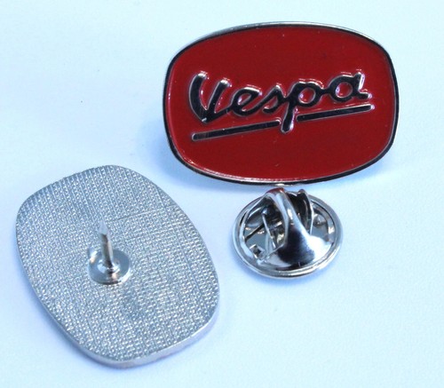 Metalpin vespa logo red mba - red,