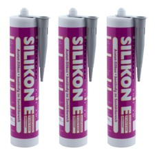 3x Silikon grau 310ml