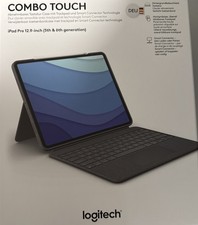 Logitech Combo Touch Tastaturhülle für 12,9 Zoll Apple iPad Pro 5./6. Gen