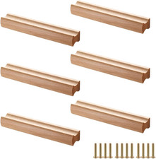 6 Stück Möbelgriffe Holz