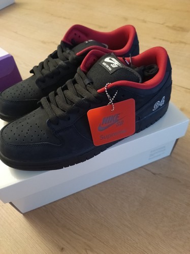 Nike dunk low supreme black - sb,