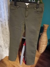Damen Jeans  H&M Stretch Gr 44 Kaki Olive