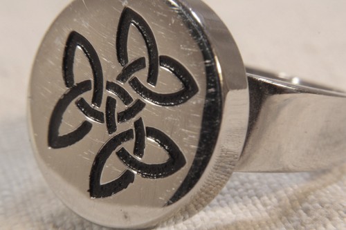 Edelstahl ring keltisch rund - keltisch,