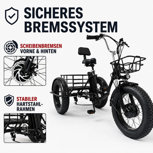 Trike fat reifen 500w - fat‑reifen,