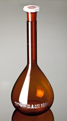 Braunglas messkolben - (1),