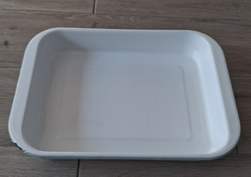 Auflaufform weiß metall mit - metall,