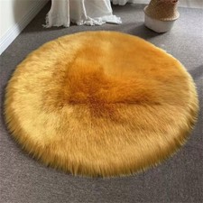 Flauschige Teppiche Hochflor Shaggy Teppich Langflor Wohnzimmer Matte Runder DE