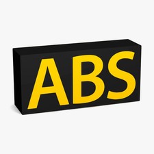 ABS Schriftzug Kontrollleuchte