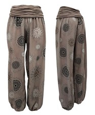 Pumphose luftige Haremshose bunt Ballomhose weites Bein Hippie Sommer Hose 36-44
