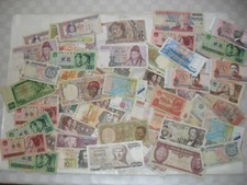 70 Banknoten aus aller Welt