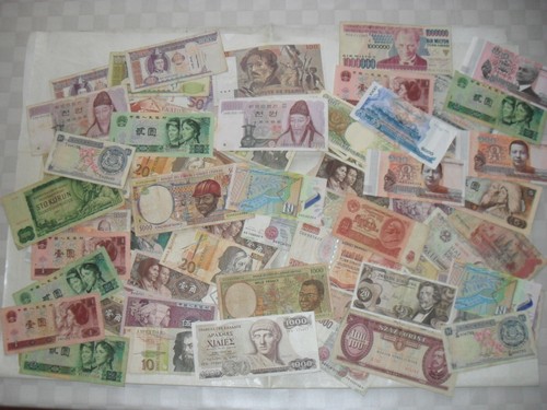 Banknoten aus aller welt - banknoten,
