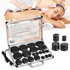 Hot stone massage - massage, set