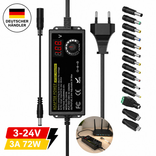 Einstellbares netzteil - ac/dc,