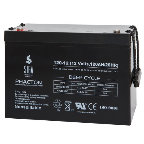 Blei akku 120ah - 120ah, gel