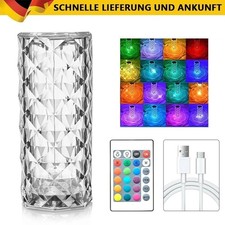 RGB Kristall Tischlampe Rose