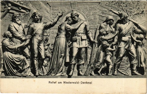 Cpa rudesheim relief am - ak,