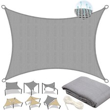 Sonnensegel Sonnenschutz Windschutz 98% UV-Schutz HDPE Dreieck Rechteck